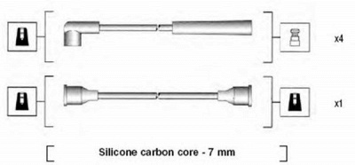 MAGNETI MARELLI 941185010765 -  Комплект проводов зажигания